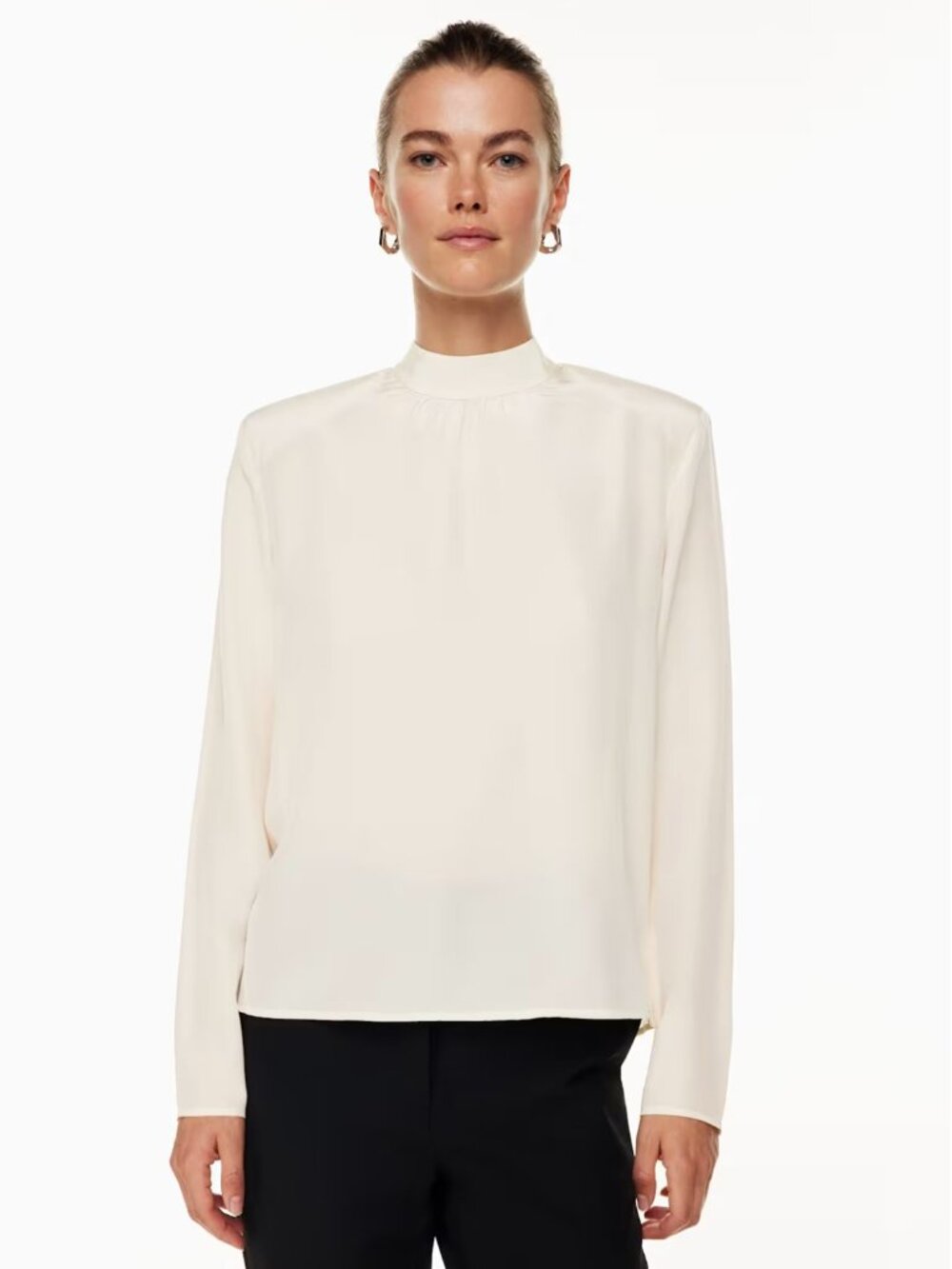 ARITZIA BABATON HOLLOWELL SILK BLOUSE